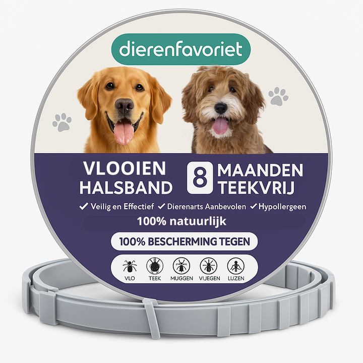 Vlooienhalsband⢠Nooit meer last van vlooien!