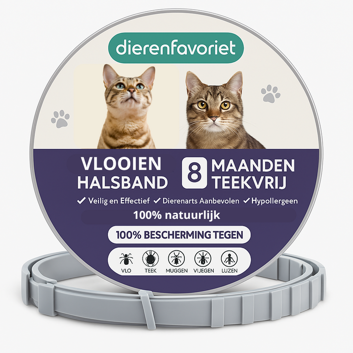 Vlooienhalsband⢠Nooit meer last van vlooien!