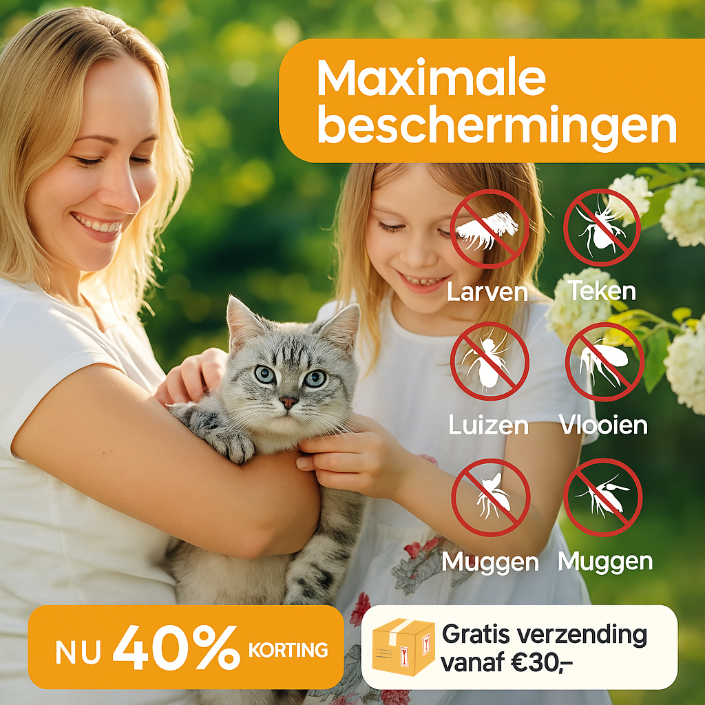 Vlooienhalsband⢠Nooit meer last van vlooien!