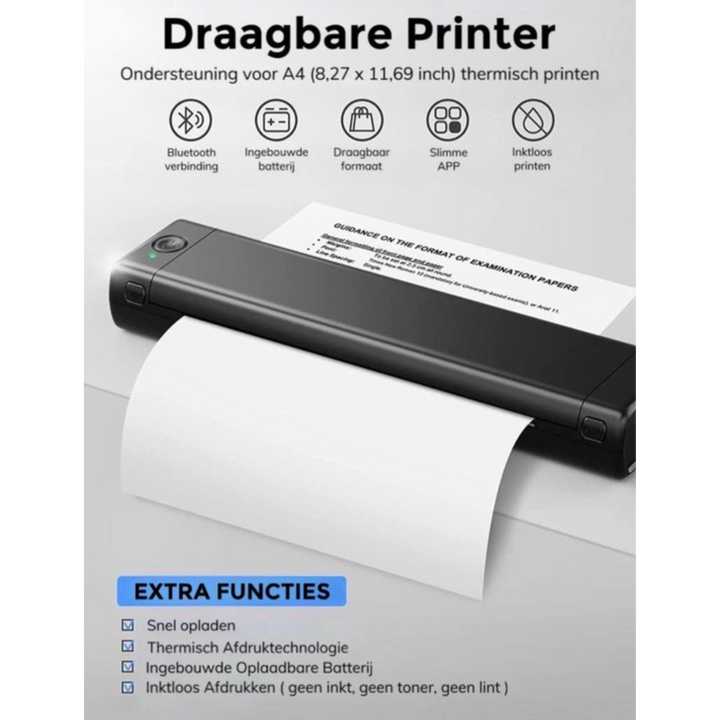 PocketPrint Pro™ | Draagbaar Printen, Nooit Meer Inkt Nodig