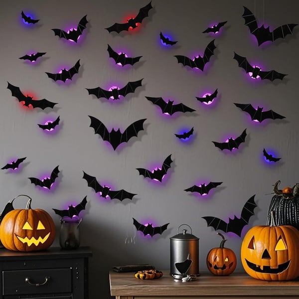 BatGlow™ Halloween Muurdecoratie (12 stuks)