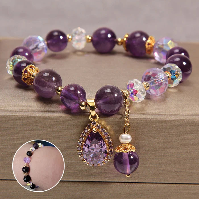 EmberViolet Armband - Stralende Amethist Kristallen