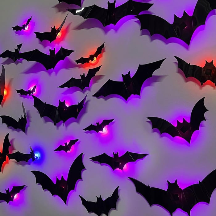 BatGlow™ Halloween Muurdecoratie (12 stuks)