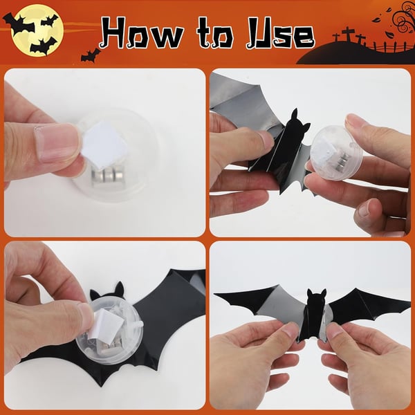 BatGlow™ Halloween Muurdecoratie (12 stuks)