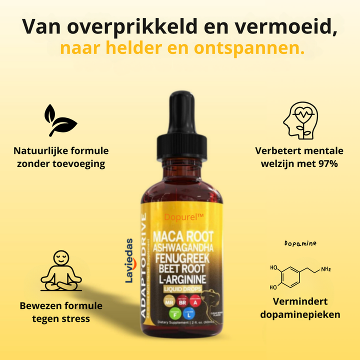 Dopurel™ Helpt Verminderen van Dopaminepieken & Stress