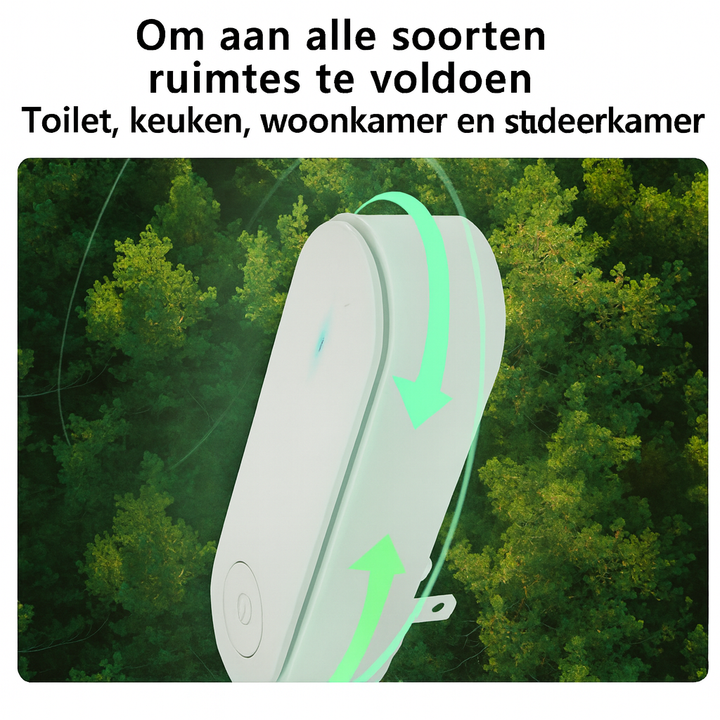 Brezza™ Verwijdert Sigarettenrook Direct