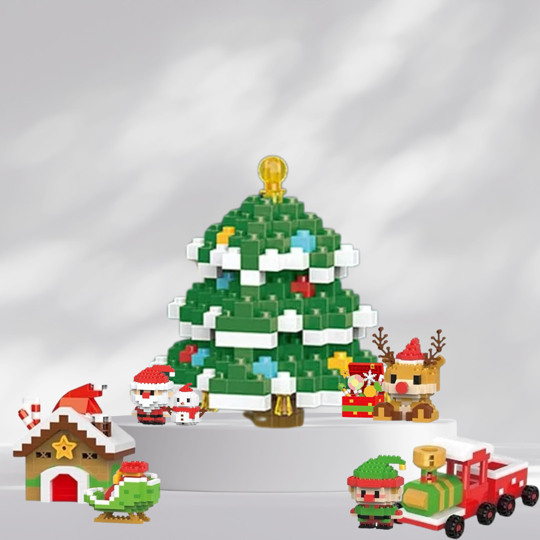 Santa's Bouwstenen™ | 12 Creatieve Kerstfiguren voor het Hele Gezin.