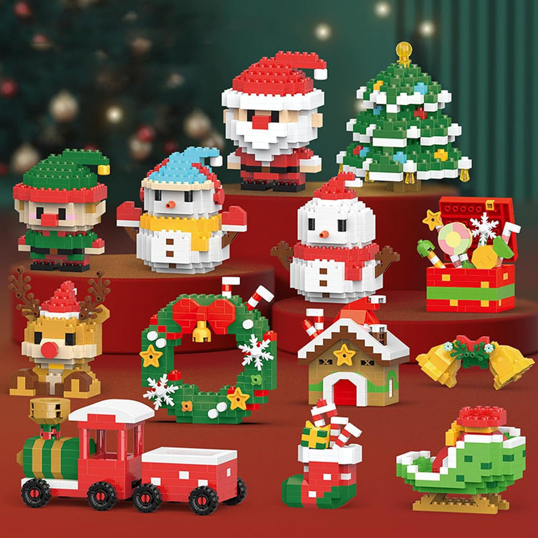 Santa's Bouwstenen™ | 12 Creatieve Kerstfiguren voor het Hele Gezin.