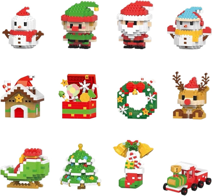 Santa's Bouwstenen™ | 12 Creatieve Kerstfiguren voor het Hele Gezin.