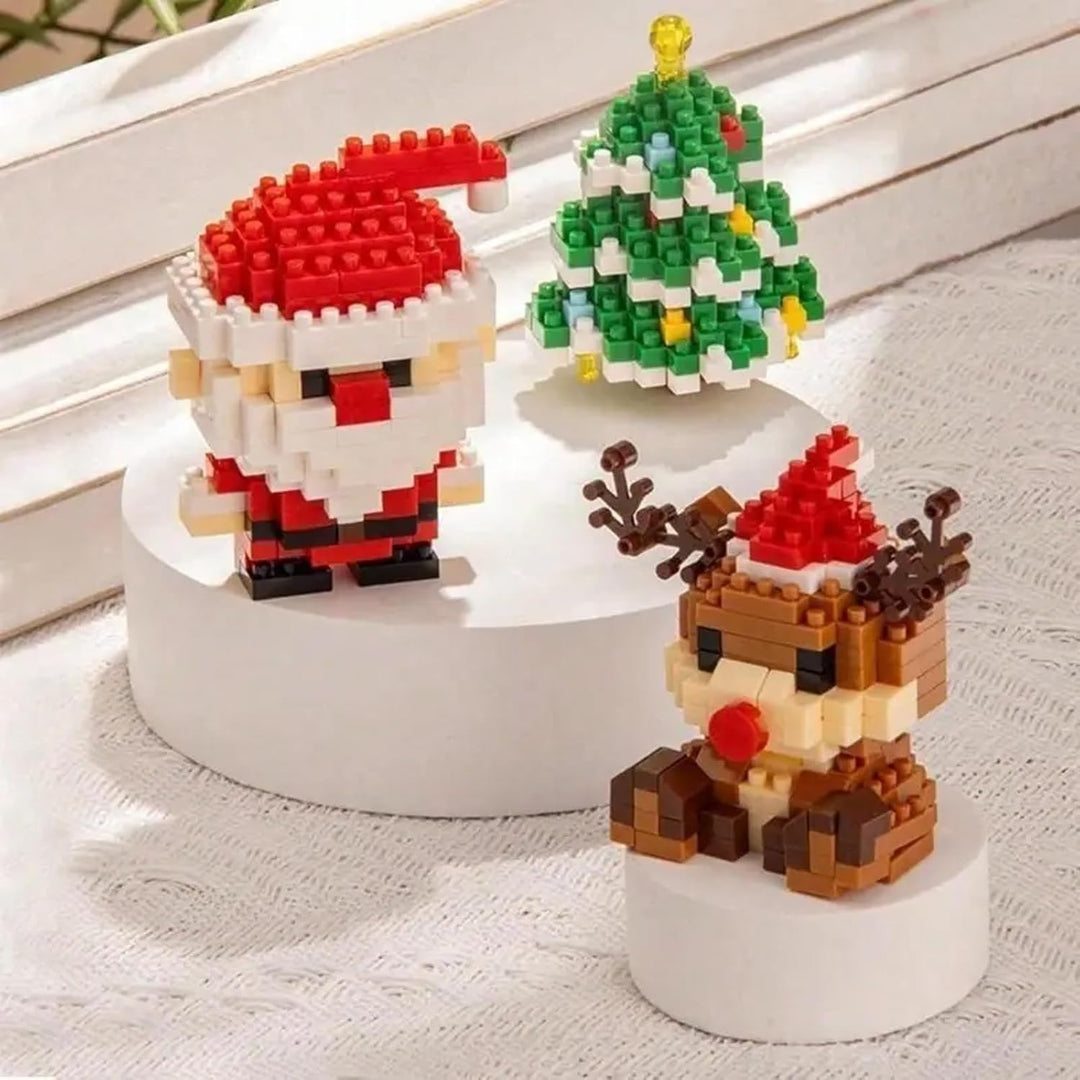 Santa's Bouwstenen™ | 12 Creatieve Kerstfiguren voor het Hele Gezin.
