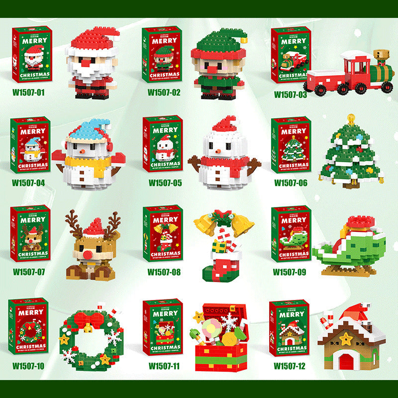 Santa's Bouwstenen™ | 12 Creatieve Kerstfiguren voor het Hele Gezin.