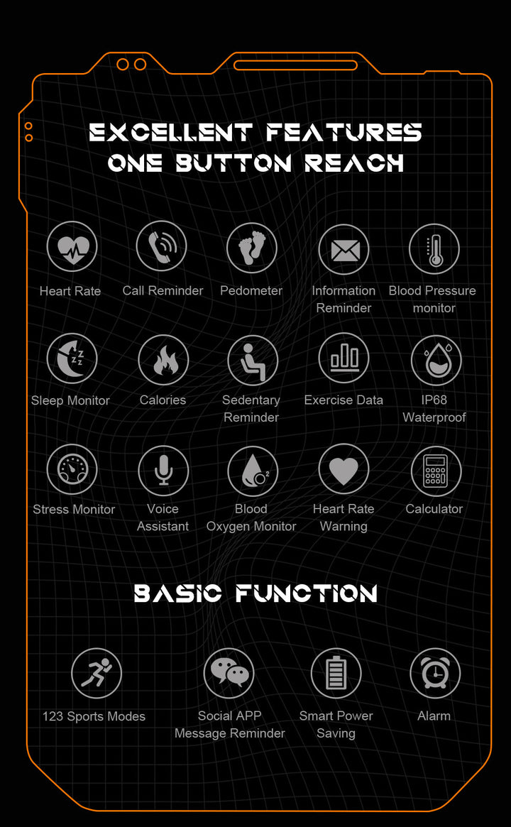 Indestructible® Watch - Onverwoestbaar Smartwatch Waterbestendig