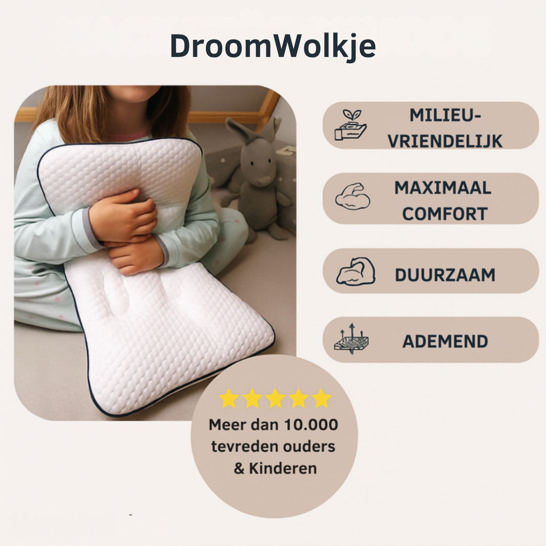 DroomWolkje™ Voorkom slapeloze nachten & Bescherm je kinderen