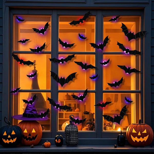 BatGlow™ Halloween Muurdecoratie (12 stuks)