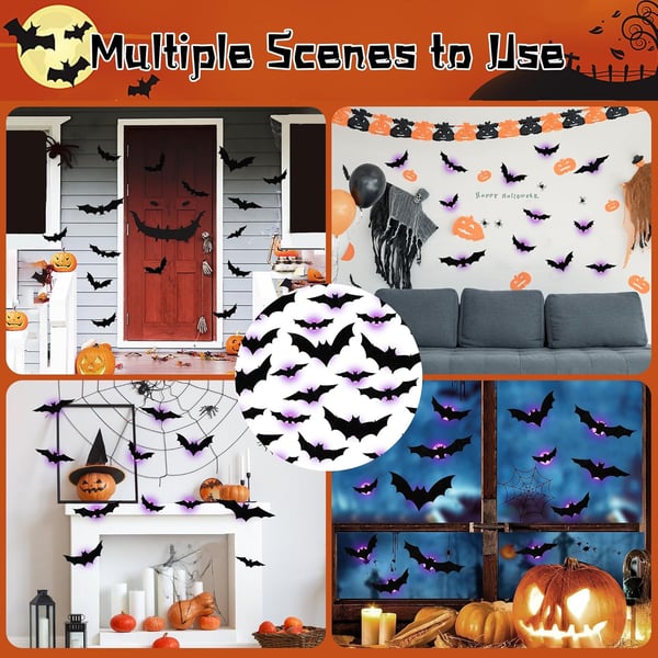 BatGlow™ Halloween Muurdecoratie (12 stuks)